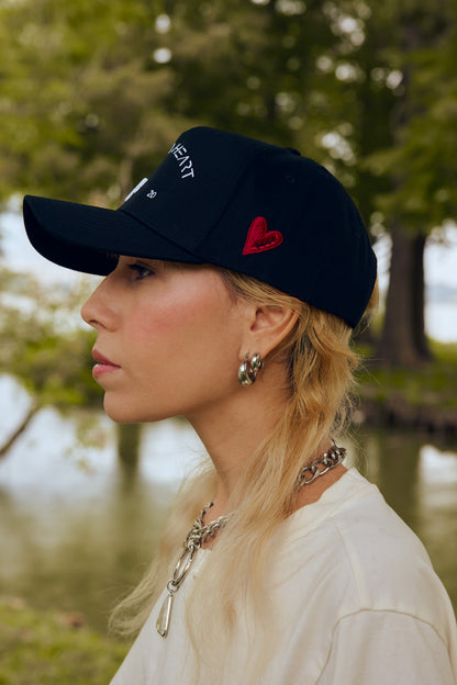 "HEART ll HEART” Classic Snapback - Black