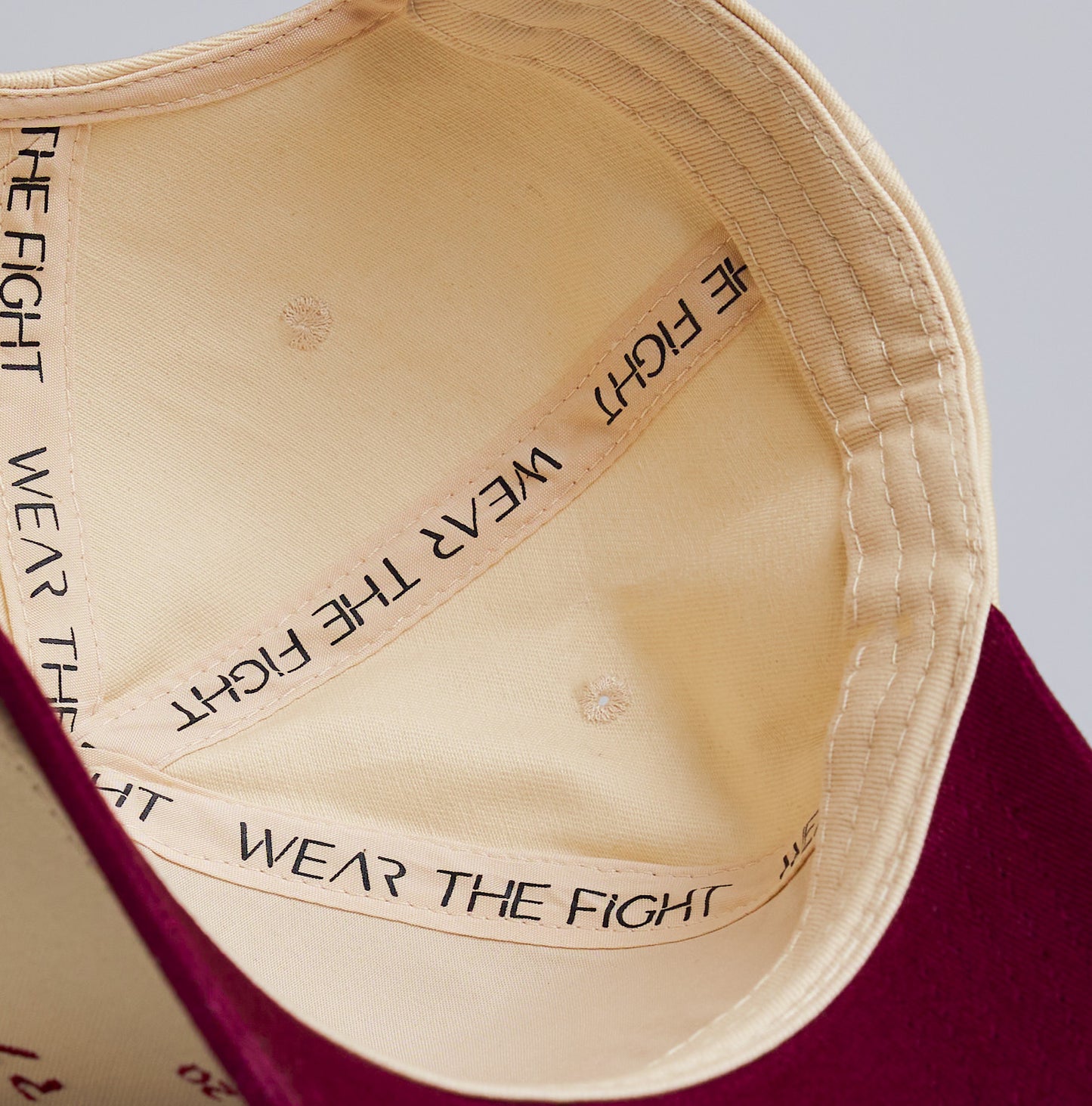 "HEART ll HEART” Classic Snapback - Crimson & Cream