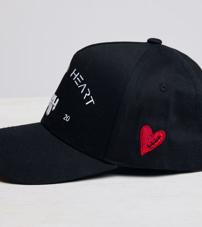 "HEART ll HEART” Classic Snapback - Black